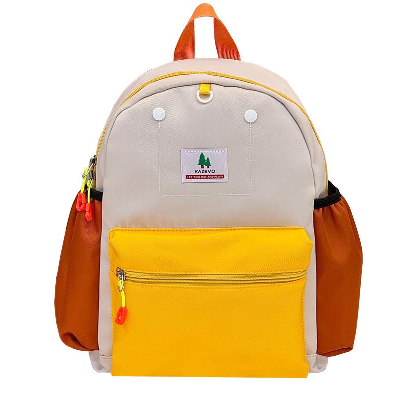 Schoolbag Student School Bag American Casual Large Capacity Travel Backpack Trend Candy Color Matching College Student Sports Backpack