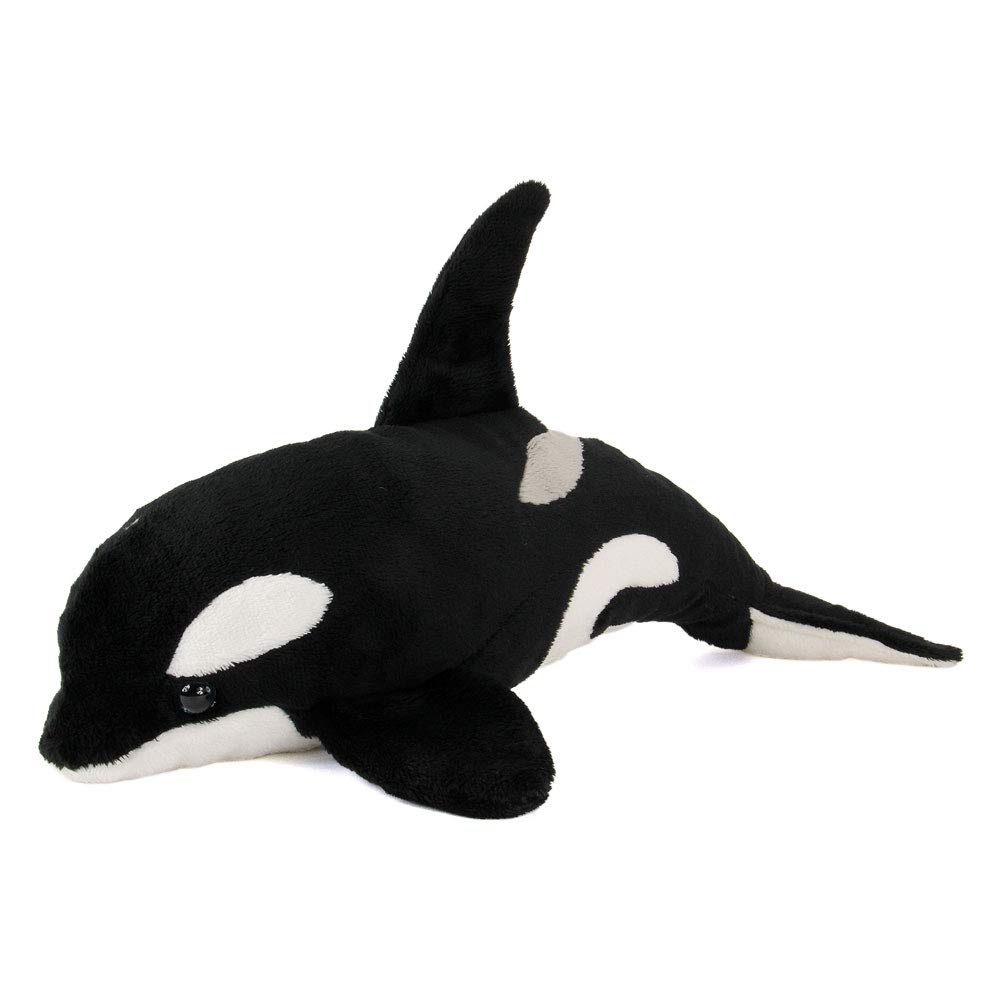 Calorata Killer Whale Plush Toy Soft and Realistic Whale Plush Toy Doll Mascot Birthday Gift Present Christmas Present (24x17x35cm) (Killer Toy)