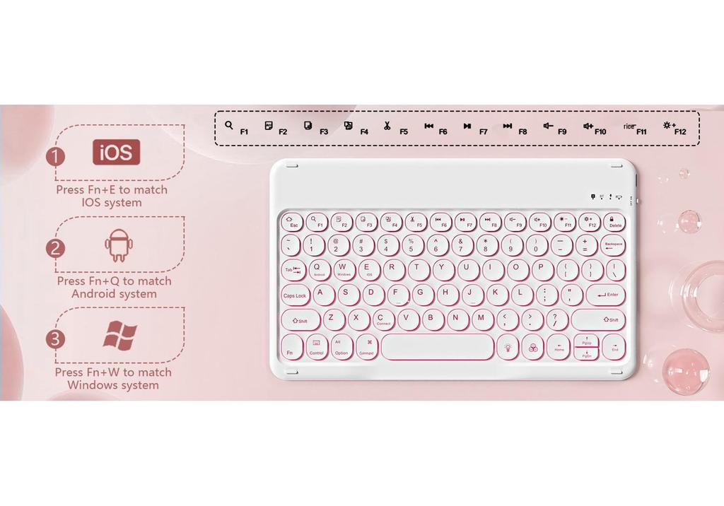 10.2" iPad A16 Protective Case with Bluetooth Keyboard and Magnetic Pen Slot, Backlit for Pro 11, 10th Gen.
