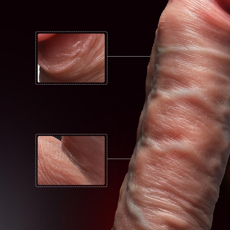 Realistické dildo teleskopický vibrátor pro ženy stimulátor anální kolík s velkým penisem s vyhříváním vtlačovací sexuální hračky pro ženy