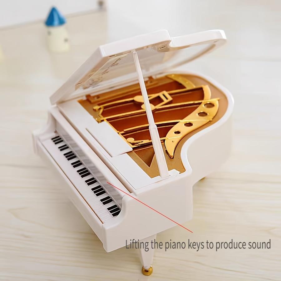 Piano Music Box Clock Music Box Valentine's Day Gift Creative Birthday Gift Home Desktop Cabinet Decoration