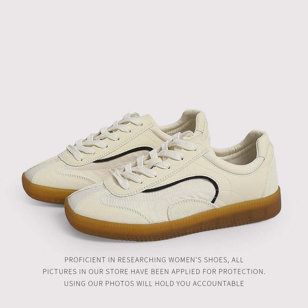 Dexun Retro Women'S Shoes Summer New Square Head Leather Casual Sports Board Shoes Fashion Versatile