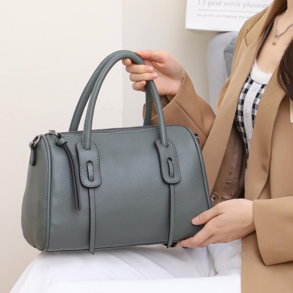 Cowhide Bag Crossbody Pillow Bag Fashion Women's Shoulder Practical Portable Soft Leather Bag