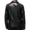 Giacca in pelle da uomo tendenza primavera e autunno nuova giacca in pelle bella cerniera orizzontale abbigliamento da motociclista giovane taglia grande cappotto