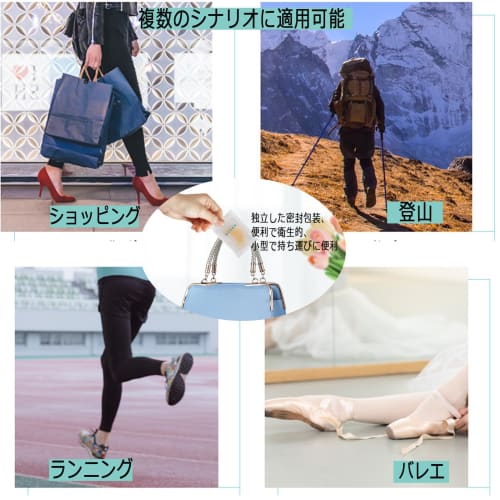 Foot Protection Pads, Prevents Shoe Slip-Ups, Bunion Correction Aid, Bunion Support, Prevents Blisters, Heel Pads, Disposable, Unisex, 20-Pack, Fricti