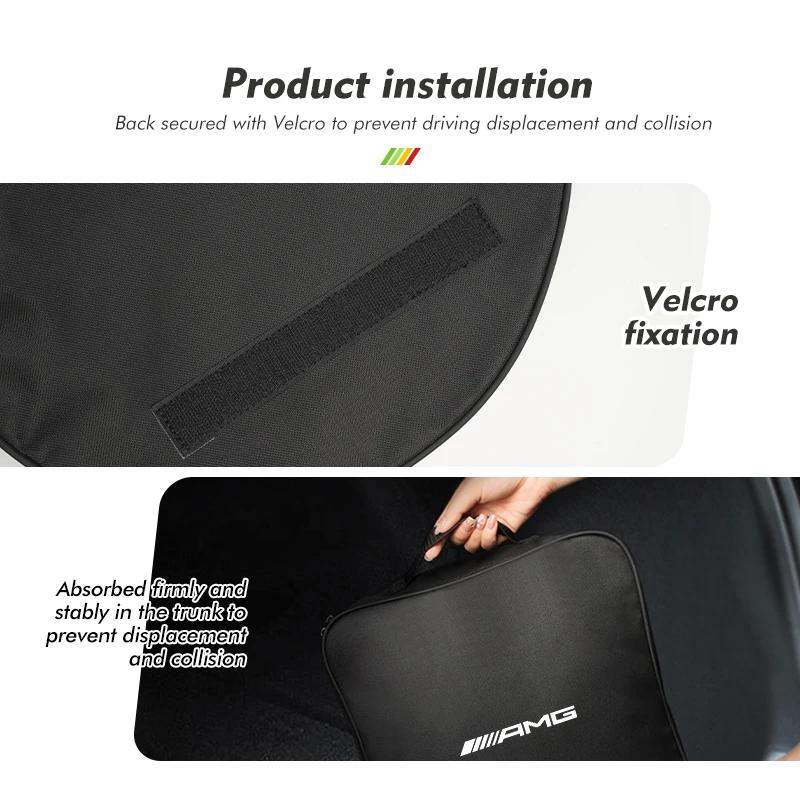 cdlqfr1 For AMG Benz For Mercedes Benz Car Charging Cable Rechargeable Gun Storage Carry Bag AMG A B C E S G Class W201 W210 W108 W205 W