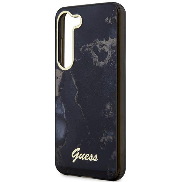Etui Do Samsung Galaxy S23 Plus Guess Golden Marble Collection Czarne
