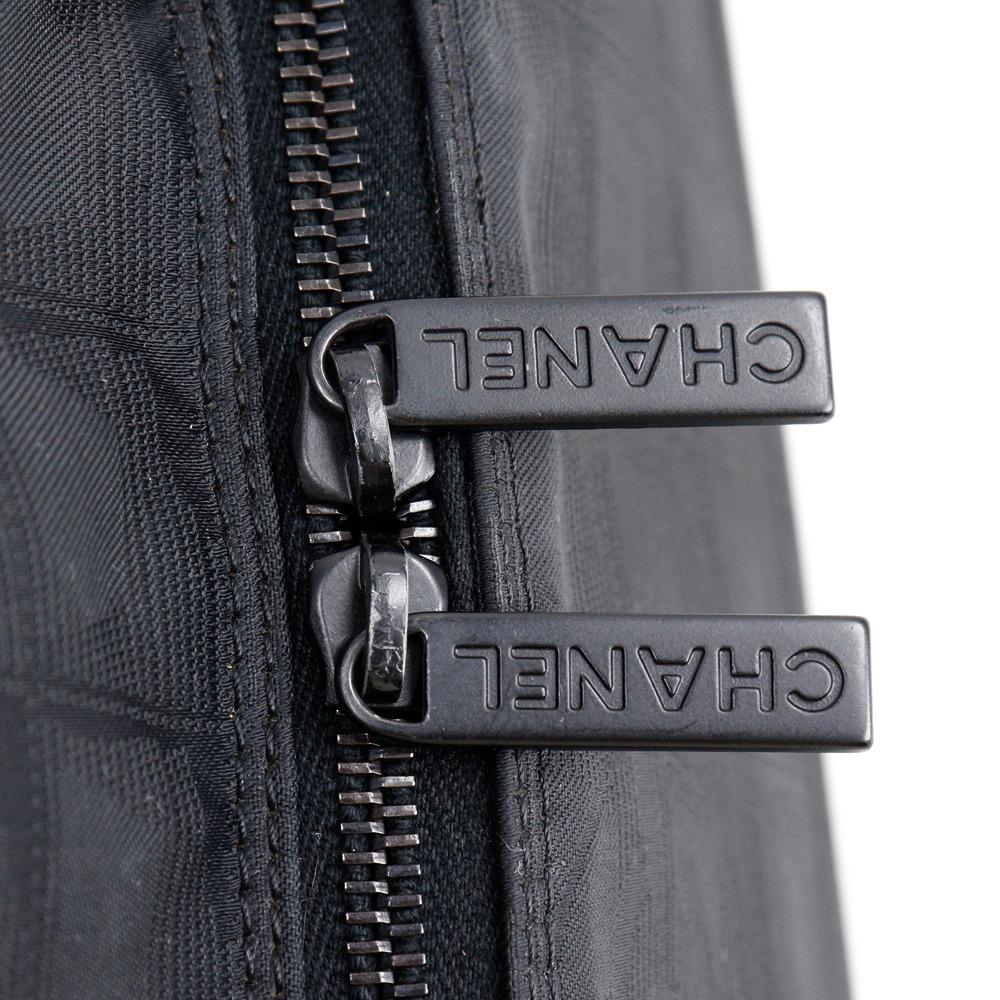 CHANEL New travel line Boston bag A15960 black Nylon canvas Women Used