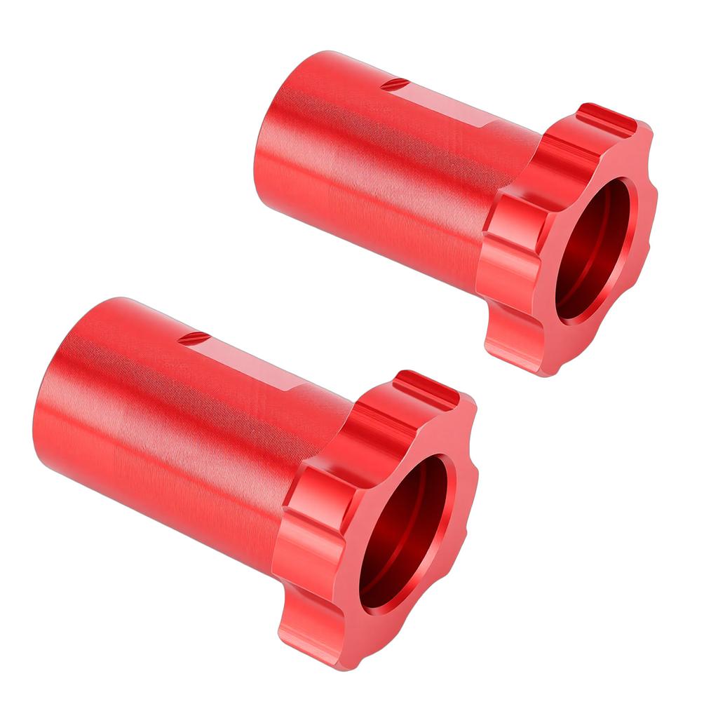2Pcs Car Spray Gun Cup Adapter 16mm Female Thread 1.5mm Pitch Universal for Paint Red