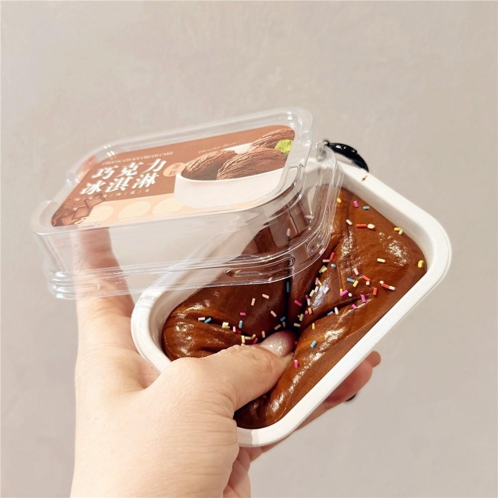 Super Soft Sticky Box Cake Squishy Toy Anxiety Relief Realistic Cake Pinch Home Decoration