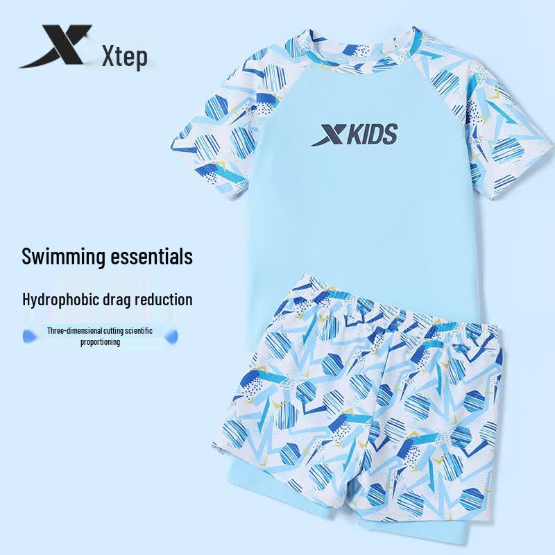Xtep Boys' Quick-Dry Split Swimsuit