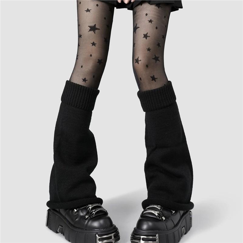 Womens Mid-Calf Knit Leg Warmers Stack Socks Casual Fashion Ribbed Cuffed Sock Covers
