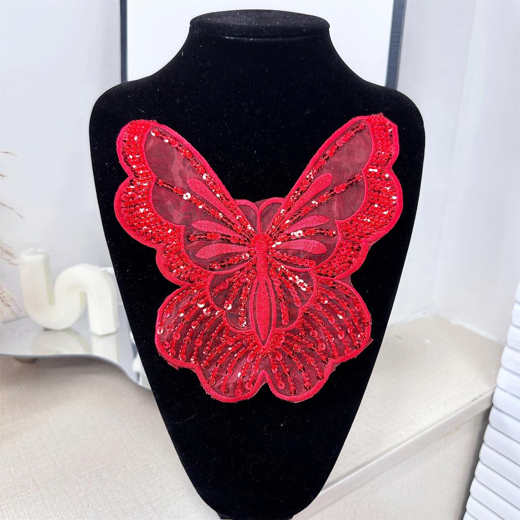 Lace Beads Butterfly Embroidery Diy Sequins Collar Flower, Decorative Sewing Clothes Hats Clothing Accessories