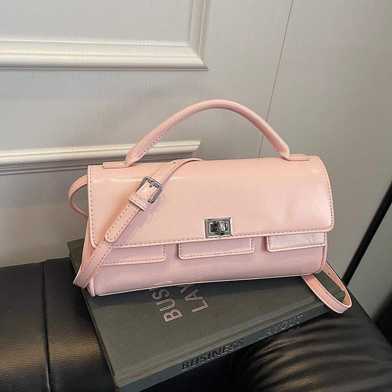 Fashionable Women Single Shoulder Crossbody Bag Solid Color Handbag Gift Casual