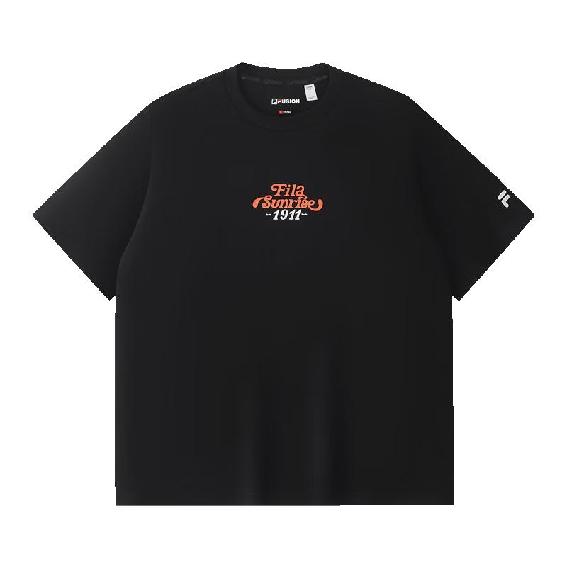 FILA FUSION Men s Knit Loose Short Sleeve T-Shirt L