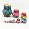 Matryoshka Russian Nesting Doll Traditional Art Russian Nesting Dolls Set of 10 Layers Wooden Toy for Children