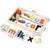 Wooden Alphabet Spelling Puzzle Toy for Toddlers Montessori Educational Word Learning Matching Game For Kids Boys Girls Gift