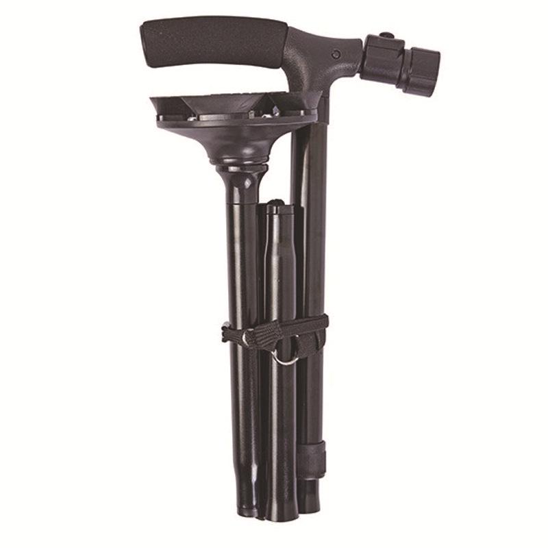 

Telescopic Five-Section Folding Walking Cane for Elderly and Hiking