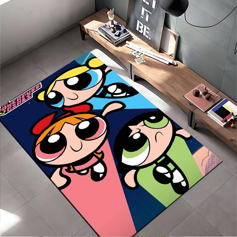 Cartoon Style Rug with Colorful Hero Design for Kids' Room Decor Suitable for use as an anti-slip for living room bedroom sofas