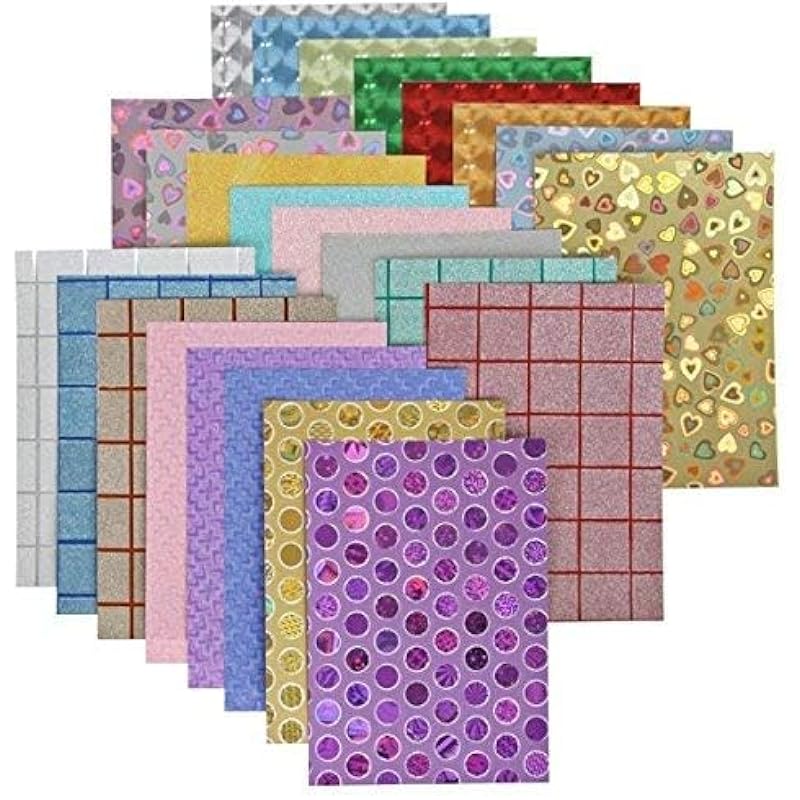 

Eclet A4 Size Printed Decorative Sticker Sheet Paper Pre Printed Paper For Notebooks, Gifts, Paintings Etc Pack Of 10 Sh белый