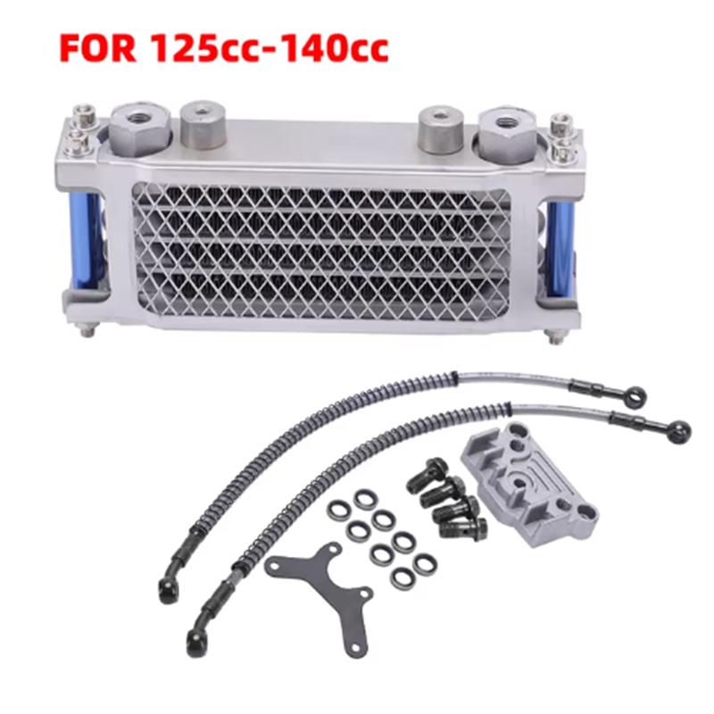 Oil Cooling Cooler Radiator Oil Cooler Set Motorcycle For 50 70 90 110 125 140cc Dirt Bike Monkey Bike DAX Pocket Bike ATV Moto