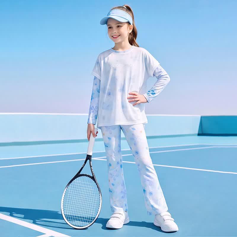 Moonkids Girls' Quick-Dry Long Sleeve Activewear