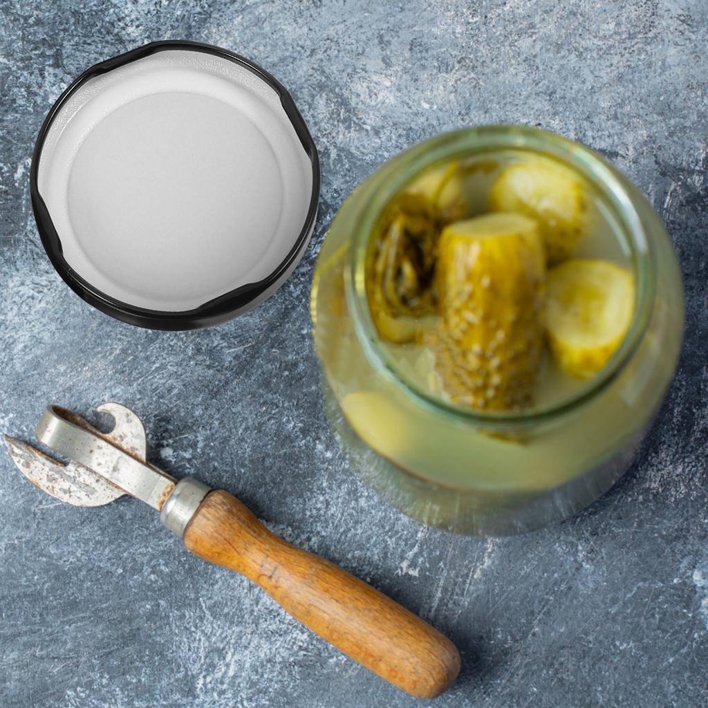 50Pcs Replacement Jar Caps Sealing Canning Lids for Glass Jars Reusable Metal Lids Leakproof for Spices Fruits Jams Wide Mouth
