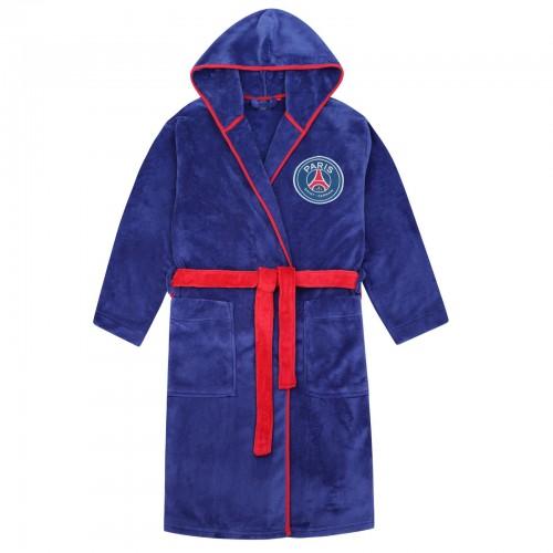 Paris Saint Germain FC Boys Crest Fleece Dressing Gown