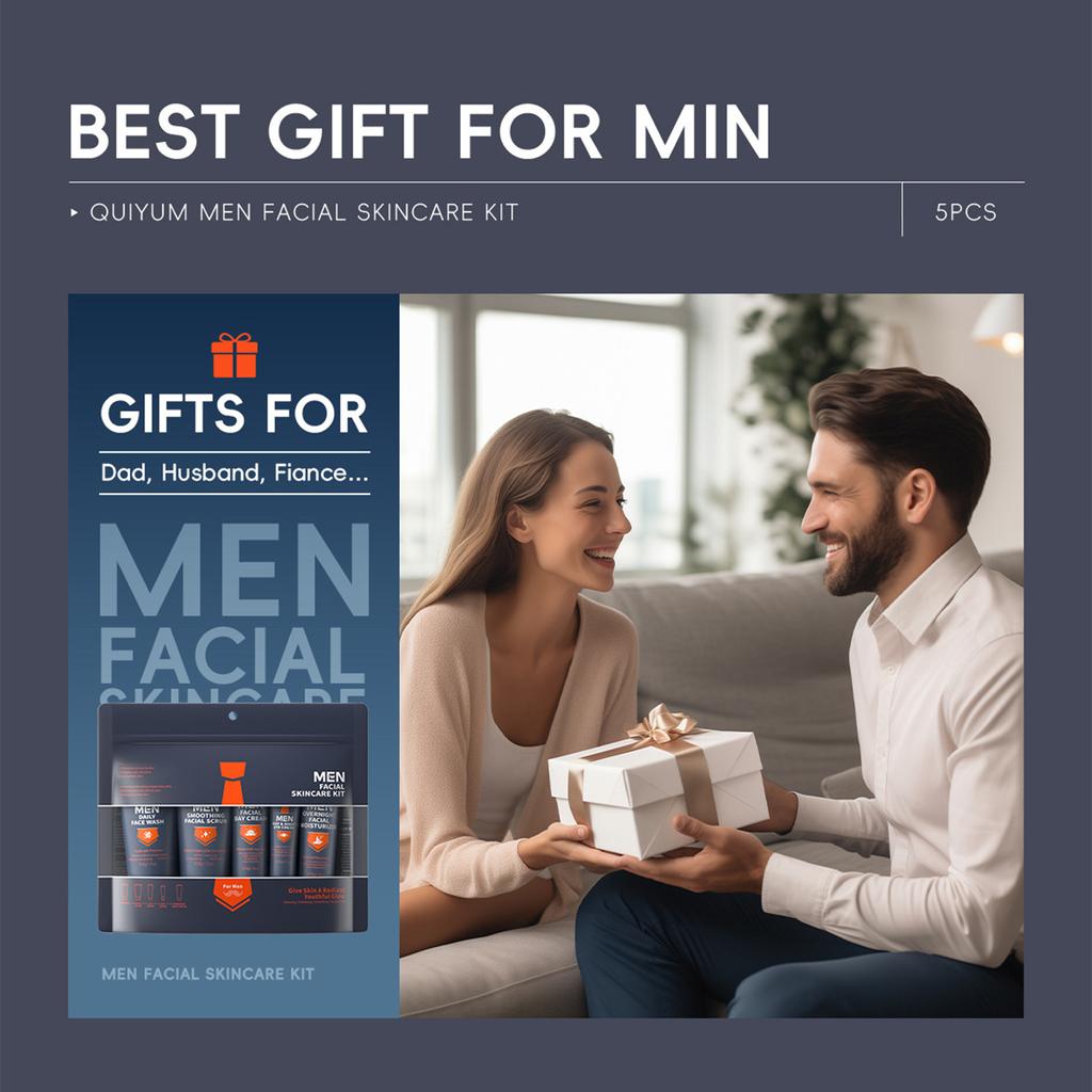 Men's Cleansing Facial Care Set 5-piece Moisturizing, Moisturizing,Facial Care, A Gift For Men,1set