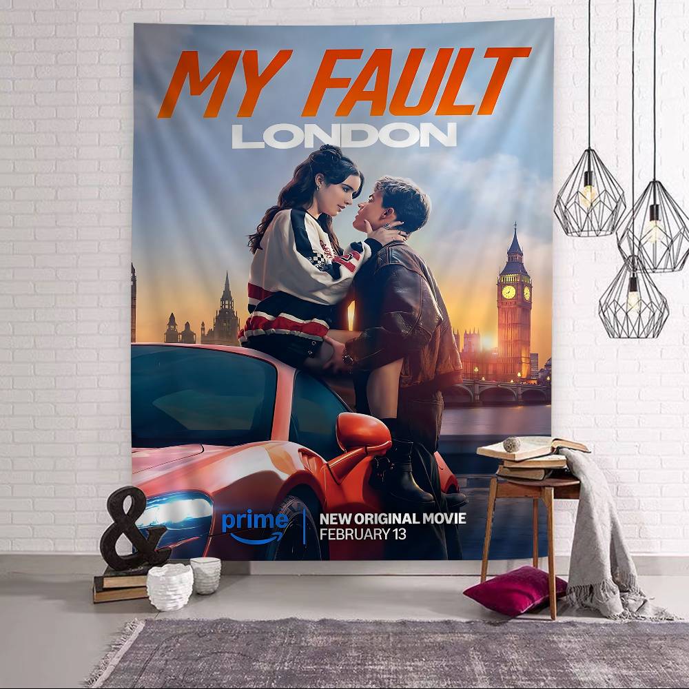 My Fault Culpa Mia Youthful Love Movie Hippie Wall Hanging Tapestries Bohemian Wall Tapestries Mandala Ins Home Decor
