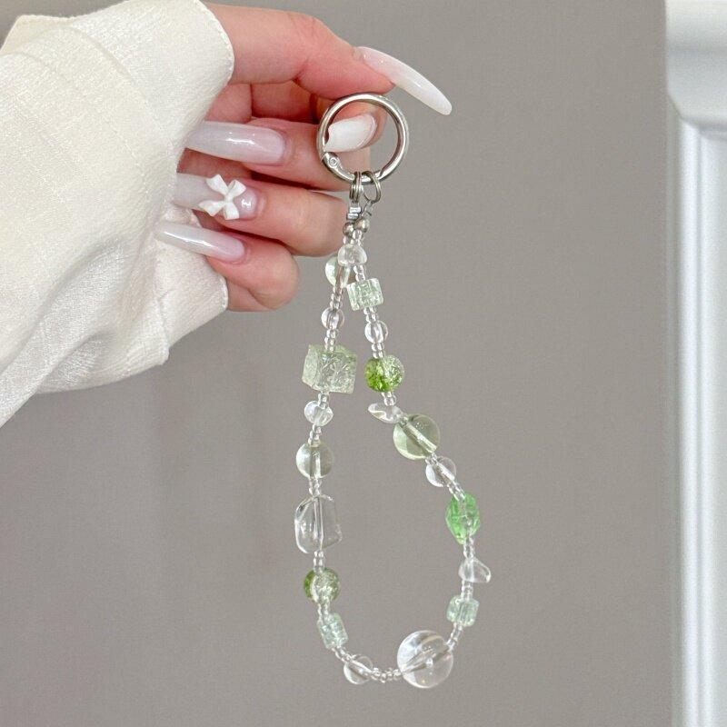 Light Luxury High-End Crystal Bead Mobile Phone Chain,Lnstagram Style Women's Pearl Wrist Bag Decoration,Keychain Hanging chain