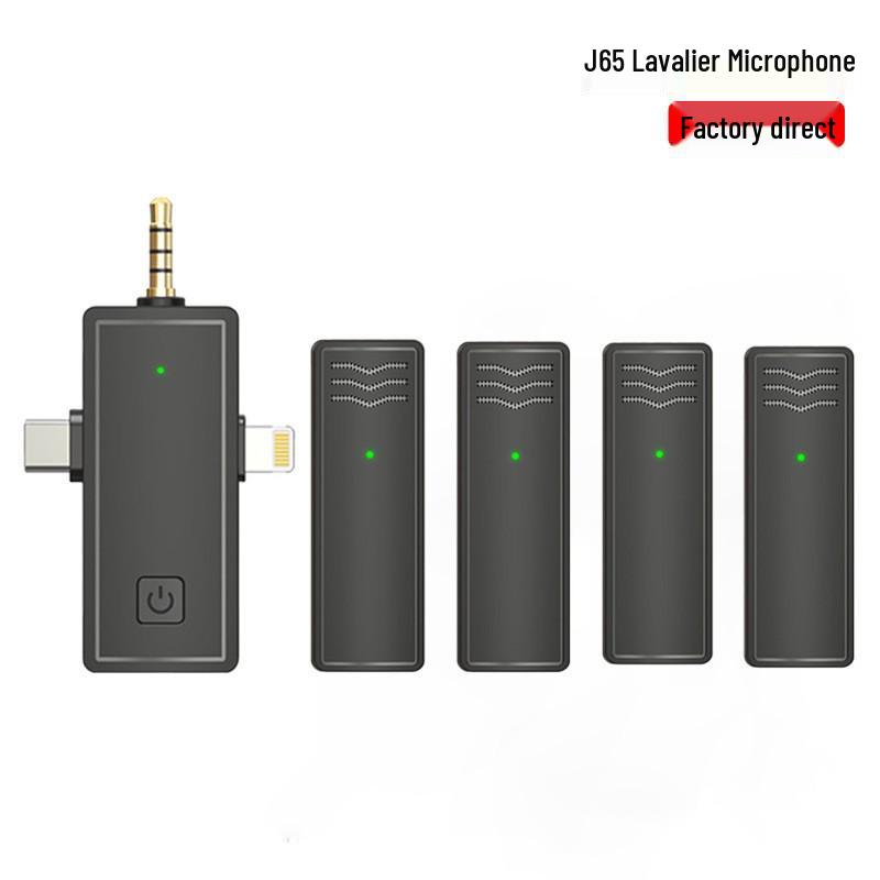 New J81 Lavalier Microphone: Smart Noise Reduction, Wireless J82 Three-in-One Mic