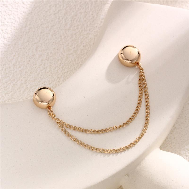 Magnetic No-Sew Sleeve and Trouser Fixing Buckle with Anti-Slip Chain