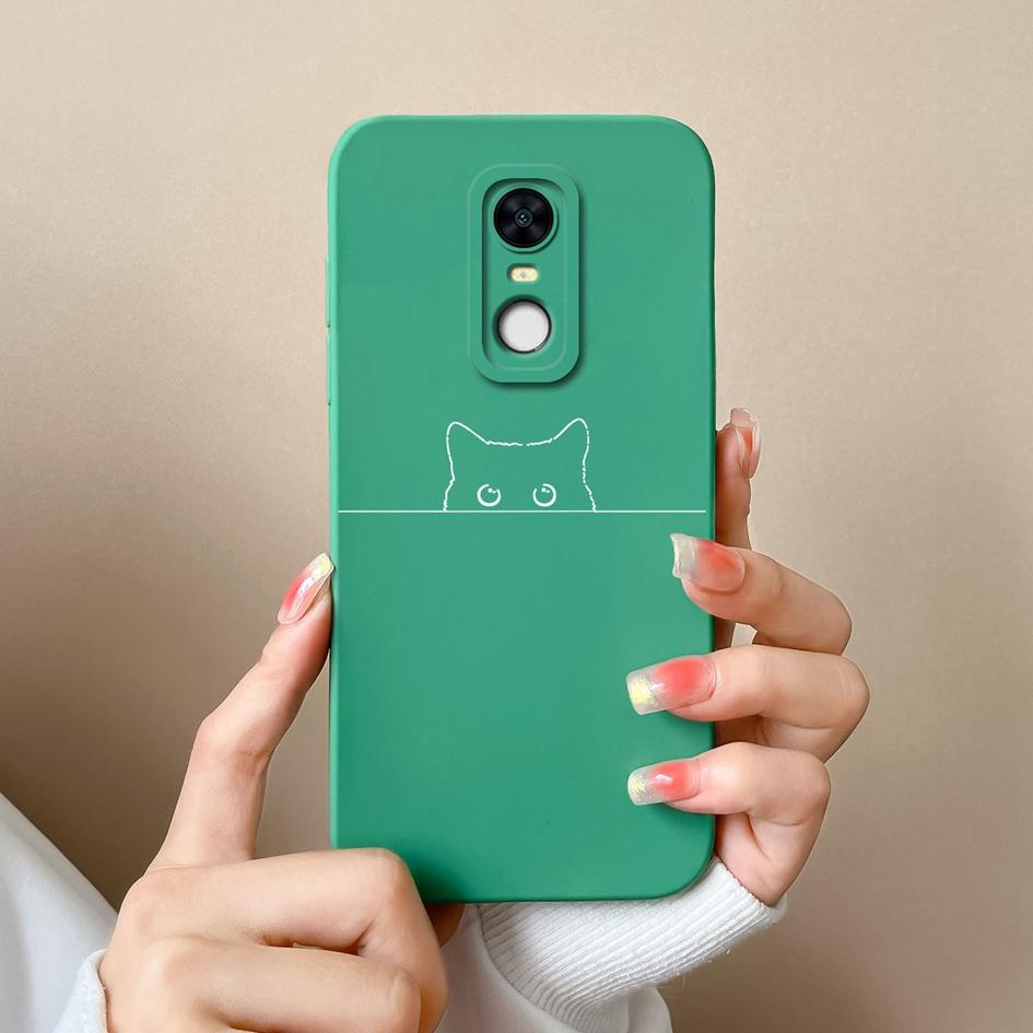 For Redmi Note 7S 9S 10S 7 8 9 10 9T 10T K80 Pro Max Plus Phone Casing Lovely Kitten Owl Pattern Square Liquid Silicone Protection Case For Redmi Capa