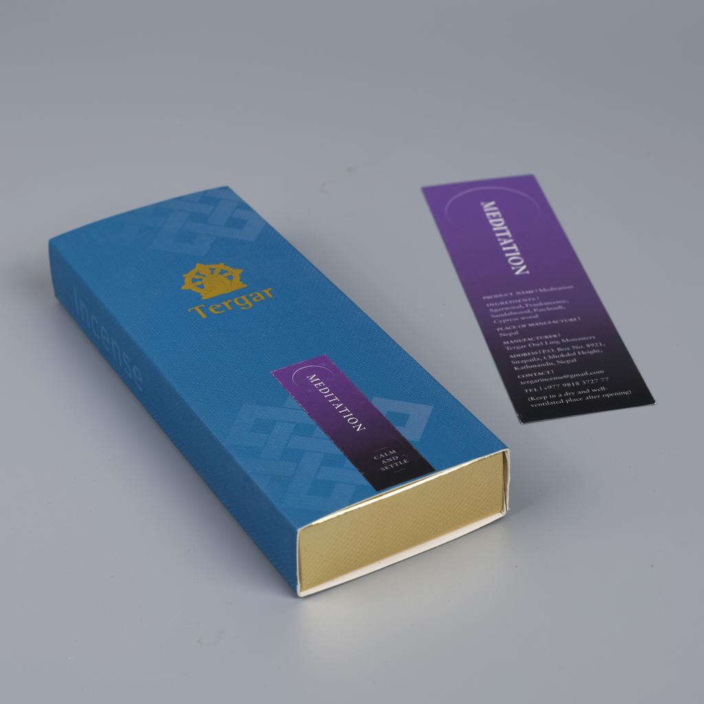 Nepal Guangming Gompa Tibetan Incense Gift Box 50 Thin Incense Study Tea Room Bedroom Purify The Air To Calm The Mind Joss Stick