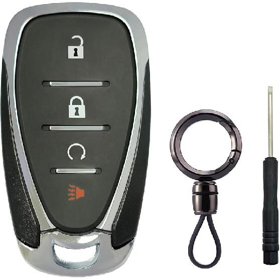 Replacement Key Fob Case Shell Fit for Chevy Equinox 2018- Sonic 2017- Spark 2016- Keyless Entry Key Fob Cover