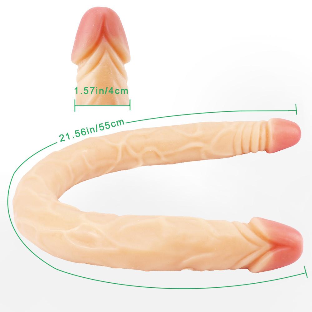 MoDi Double Head Dildo Long Double Ended Dildo Flexible Big Penis for Women Masturbator Sex Toys for Lesbian Gay