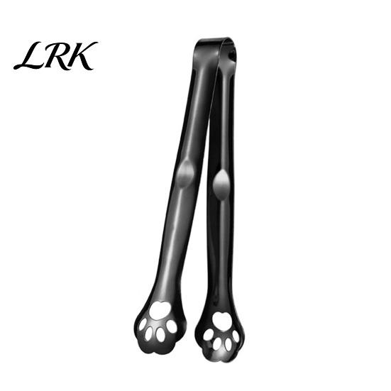Kitchen Hollow Claw Tongs Stainless Steel Clip Tongs, Cat Paw Shape, Durable Utensils, Ergonomic Handle Heat Resistant Appetizer for Snacks