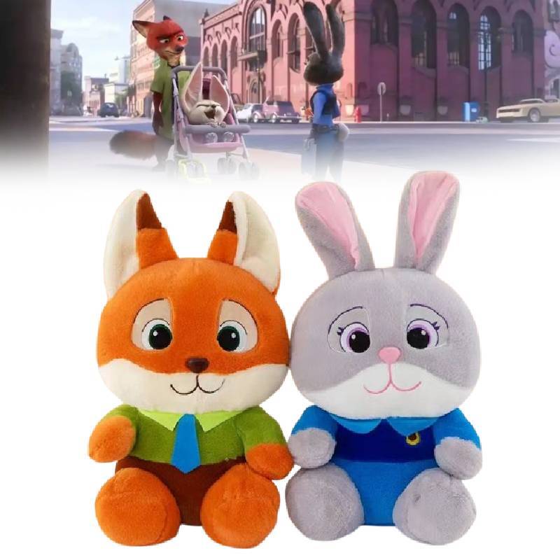 Zootopia Judy Hopps Nick Wilde Plush Fox And Bunny Toys For Kids With Pp Cotton Filling Gift For Children