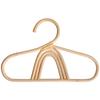 Rattan Childrens Hanger Compact Space-Saving Natural Fiber Hanger for Baby Kids Clothing Dress Skirt Shirt Storage Nursery