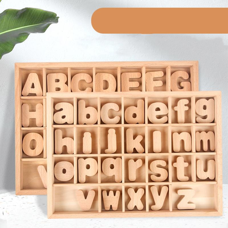 Wooden Alphabet Blocks Educational Toy For Kids Learning And Recognition Set