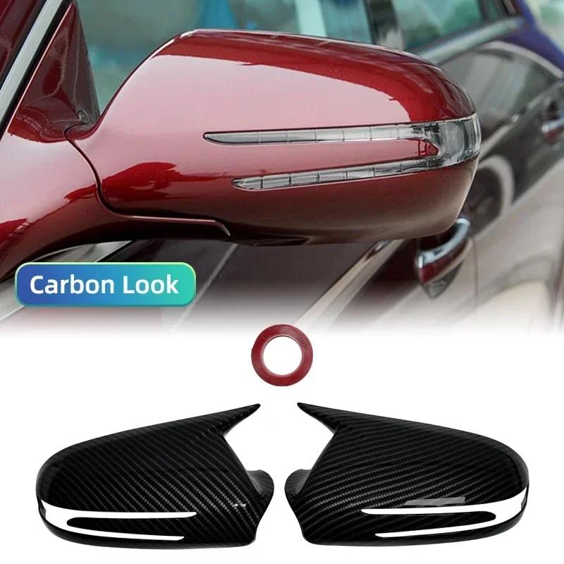 Exterior Rearview Mirror Cover Cap Gloss Black Left Right For Mercedes Benz CLS C219 W219 CLS280 300 320 350 2009-2011