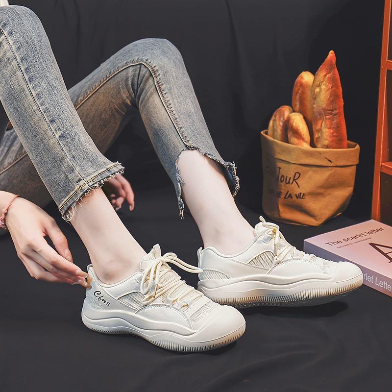 Summer new canvas shoes female students in breathable casual shoes street white shoes