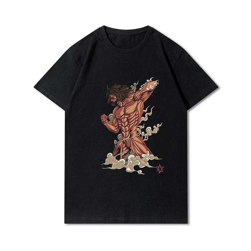 Plus Size Anime Attack On Titan Women's T-shirt Levi·Ackerman Eye Punk Tops Summer Harajuku Loose Gothic Short Sleeves Tshirt