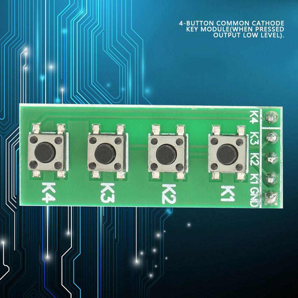 Keyboard Replacement Universal 4 Key Keyboard Module Industrial Grade Push Button Switch Module Keyboard Board Maker Projects