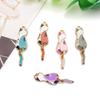 10Pcs Metal Kitten Charm Cartoon Cute Colored Cat Pendant Dangle Jewelry Making Accessory for DIY Necklace Earrings