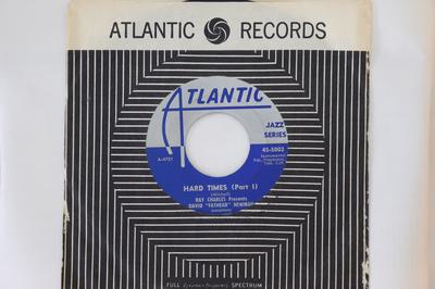 7inch Record RAY CHARLES PRESENTS DAVID "FATHEAD - Hard Times 455002 Atlantic 1960 US Jazz Used