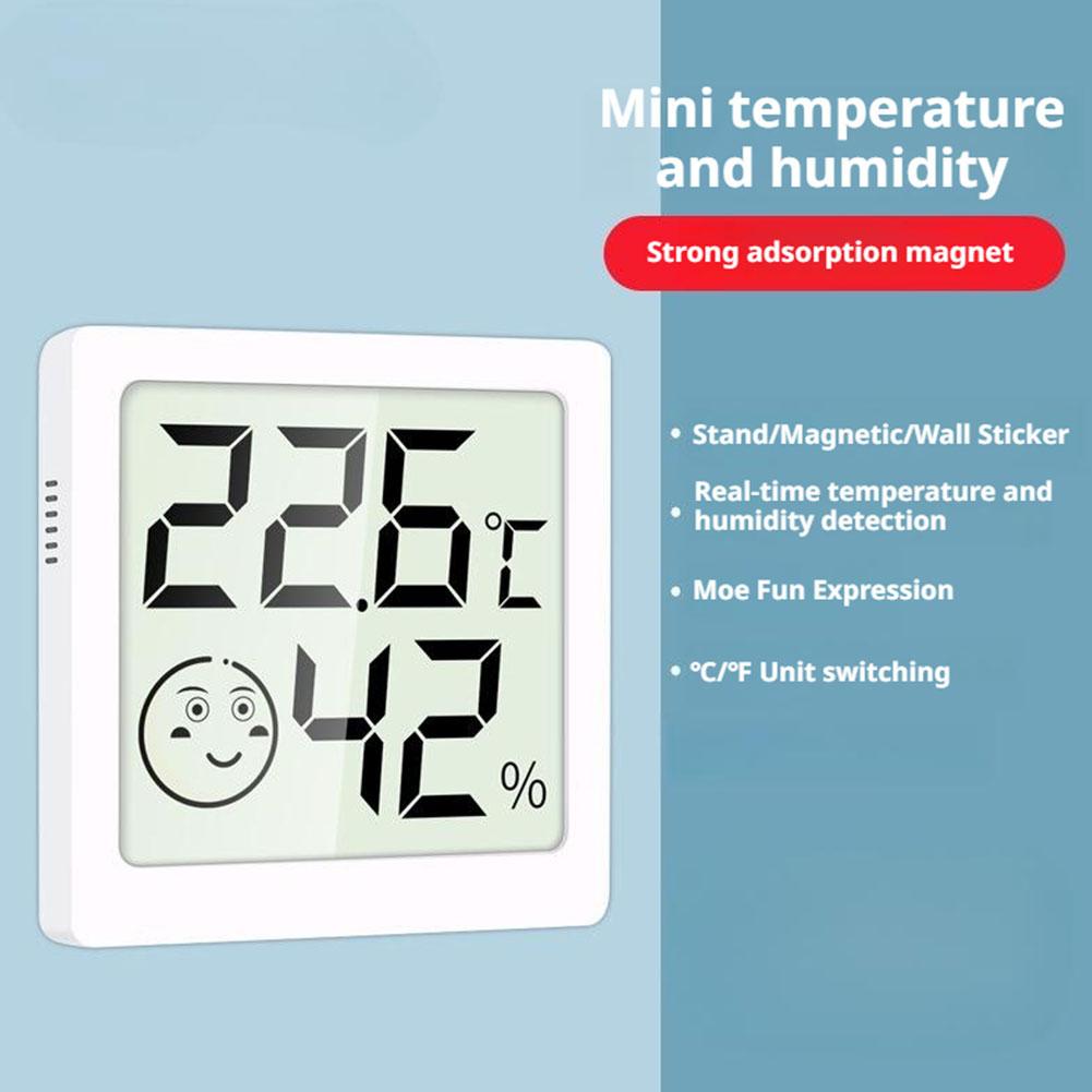 Mini LCD Pattern Digital Thermometer Hygrometer Indoor Electronic Temperature Hygrometer Sensor Meter Household Thermometer