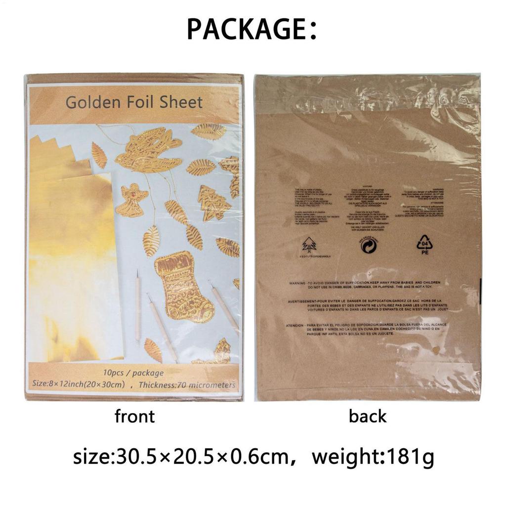 10 pc/set Embossing Foil Sheets 0.07mm Thick Art Project Supplies Art Project Aluminum Foil Sheets For Painting Engraving