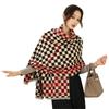 Autumn and Winter New Checkerboard Jacquard Scarf High-end Imitation Cashmere Versatile Shawl Women's Thickened Warm Scarf Dual-purpose